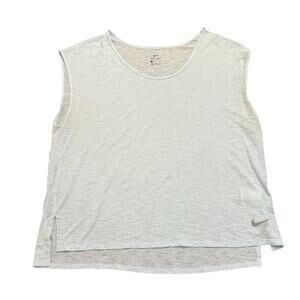 Nike Women’s light blue dri-fit semi sheer muscle tee XL